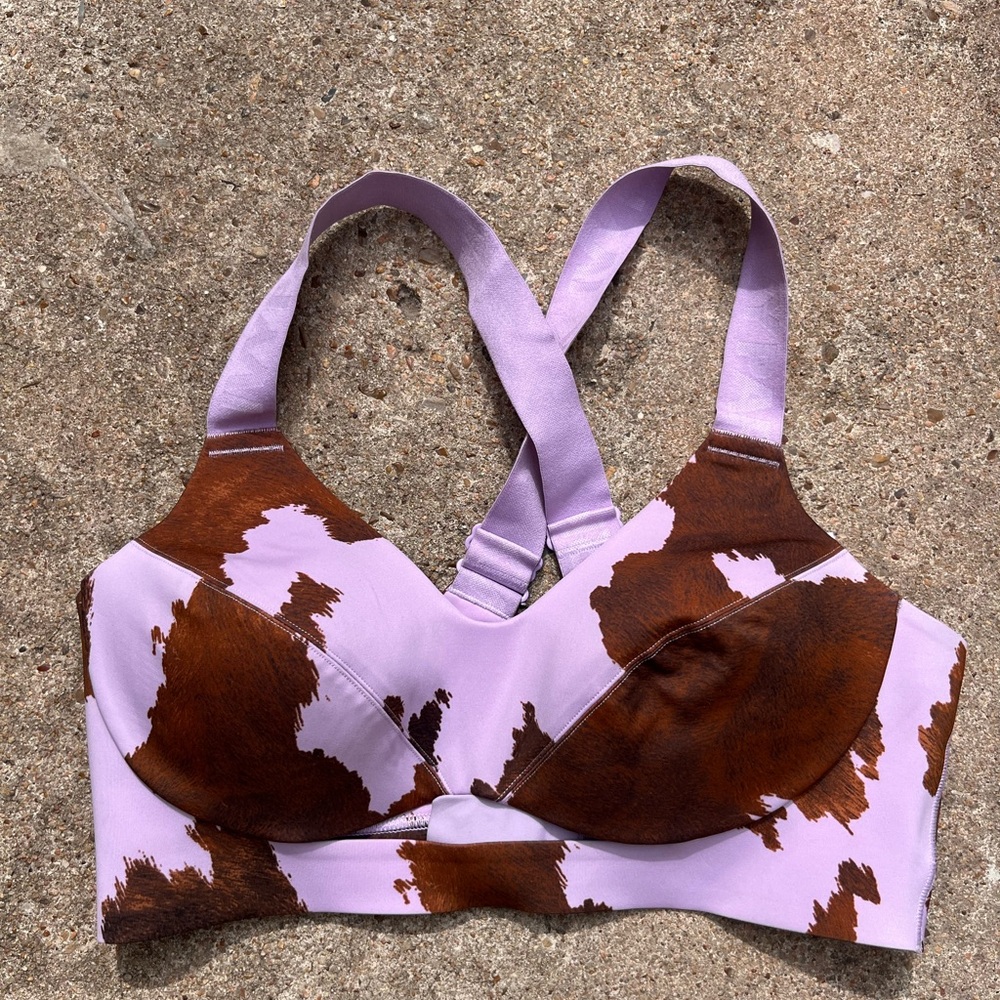Adidas Ivy Park Lilac and Brown Sports Bra